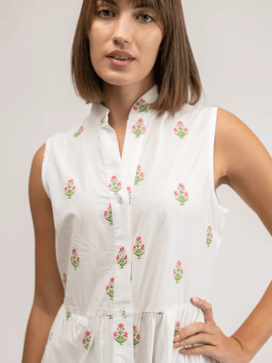 The Emily Dress | Petite Pink Floral