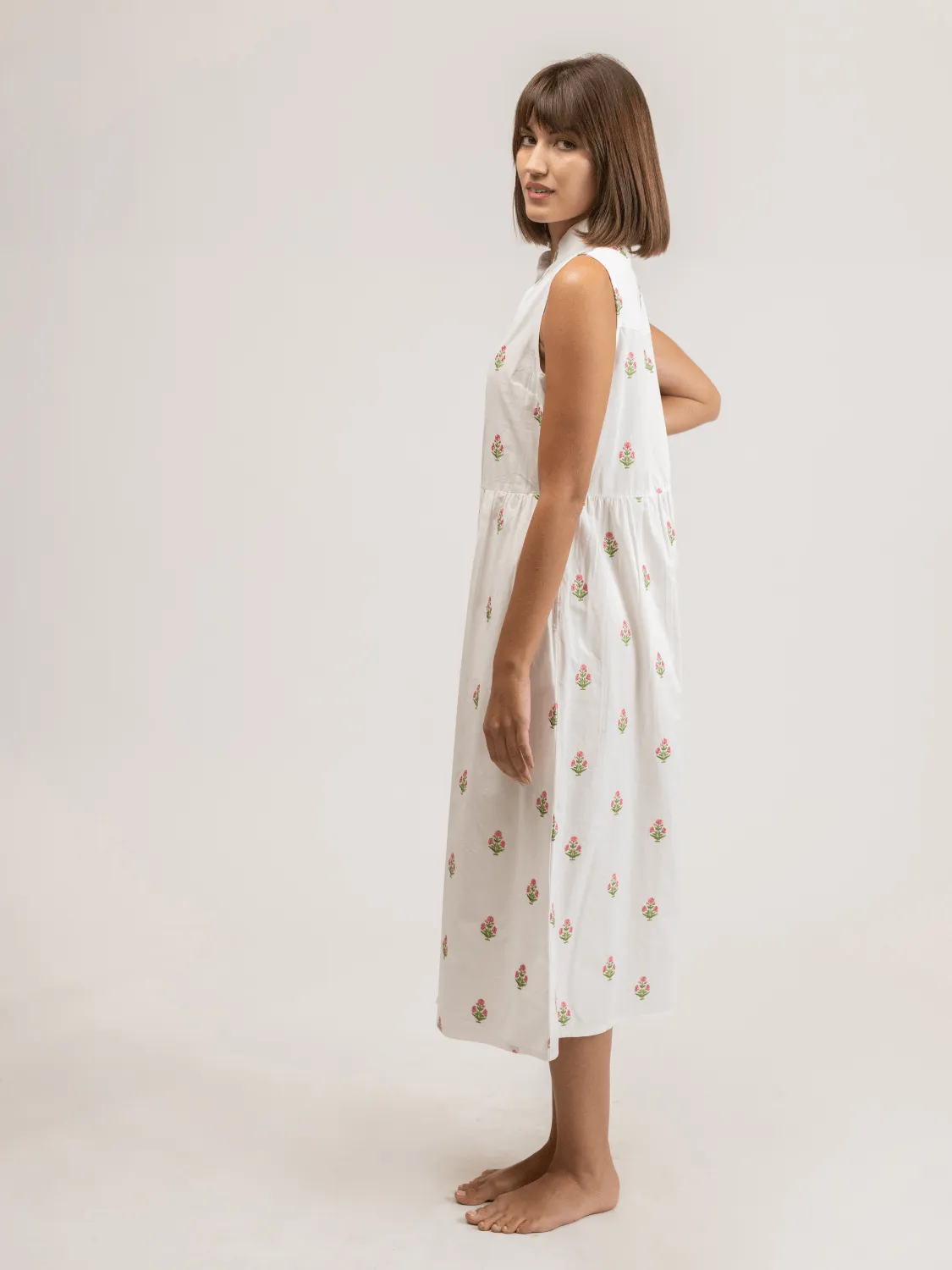 The Emily Dress | Petite Pink Floral