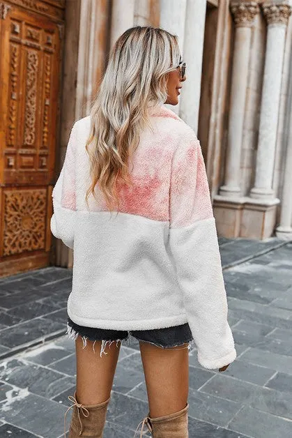 Tie-Dye Teddy Fur Sweater