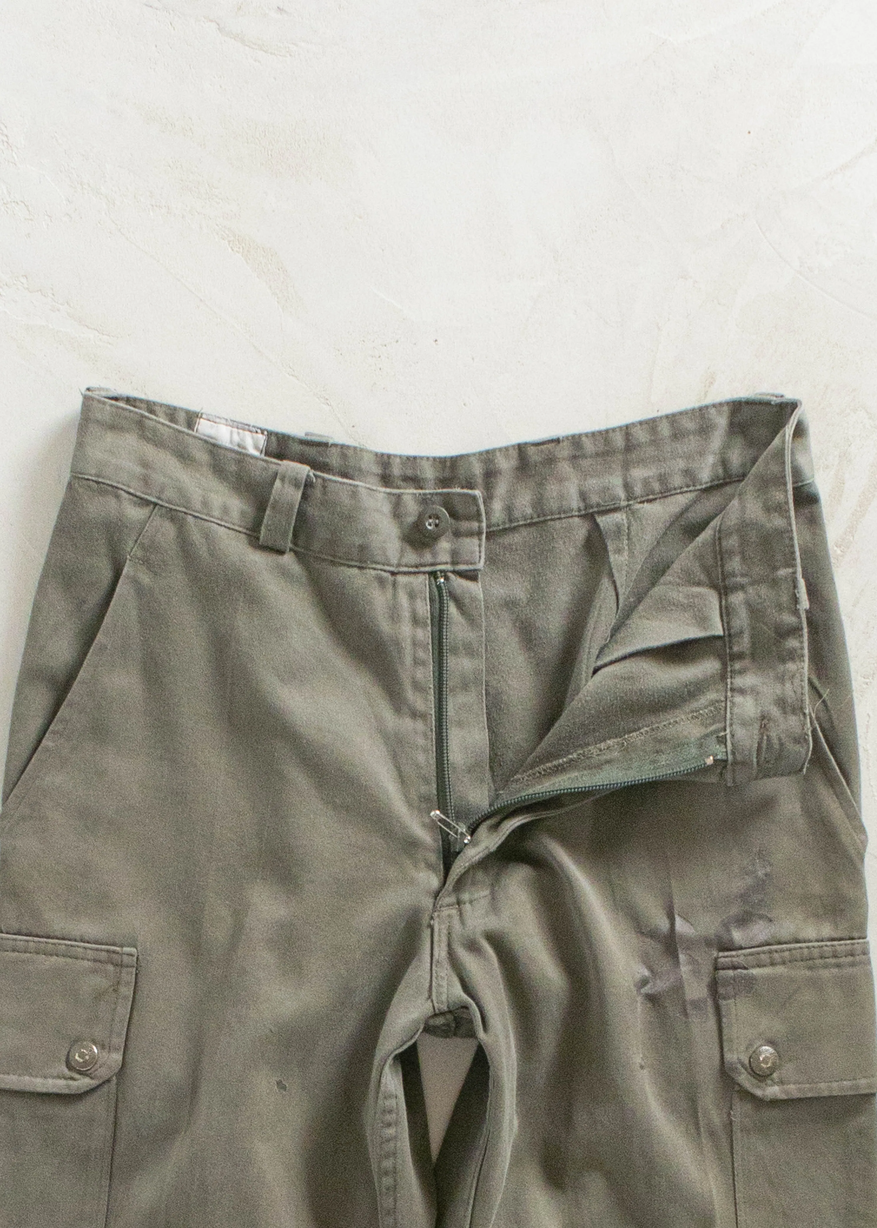 Vintage 1980s French Military Cargo Pants Size Women's 27 / Men's 30