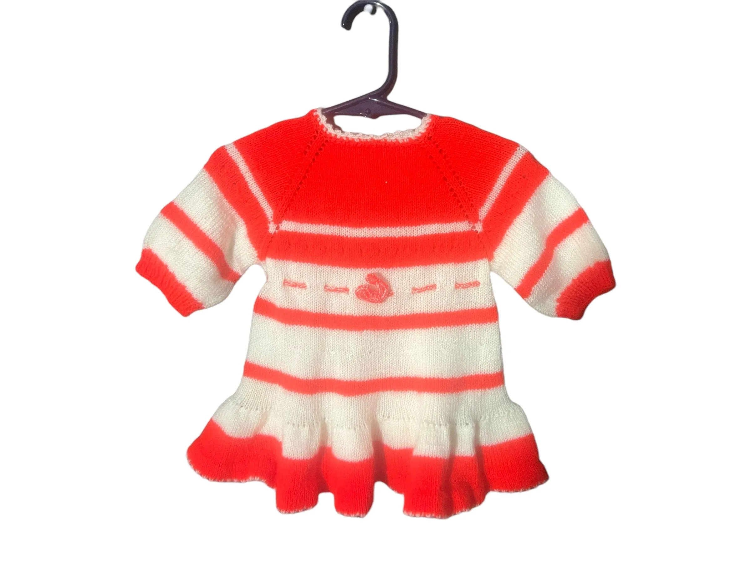 Vintage baby sweater knit dress
