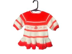 Vintage baby sweater knit dress