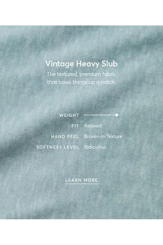 Vintage Heavy Slub Pocket Tee - Antique White