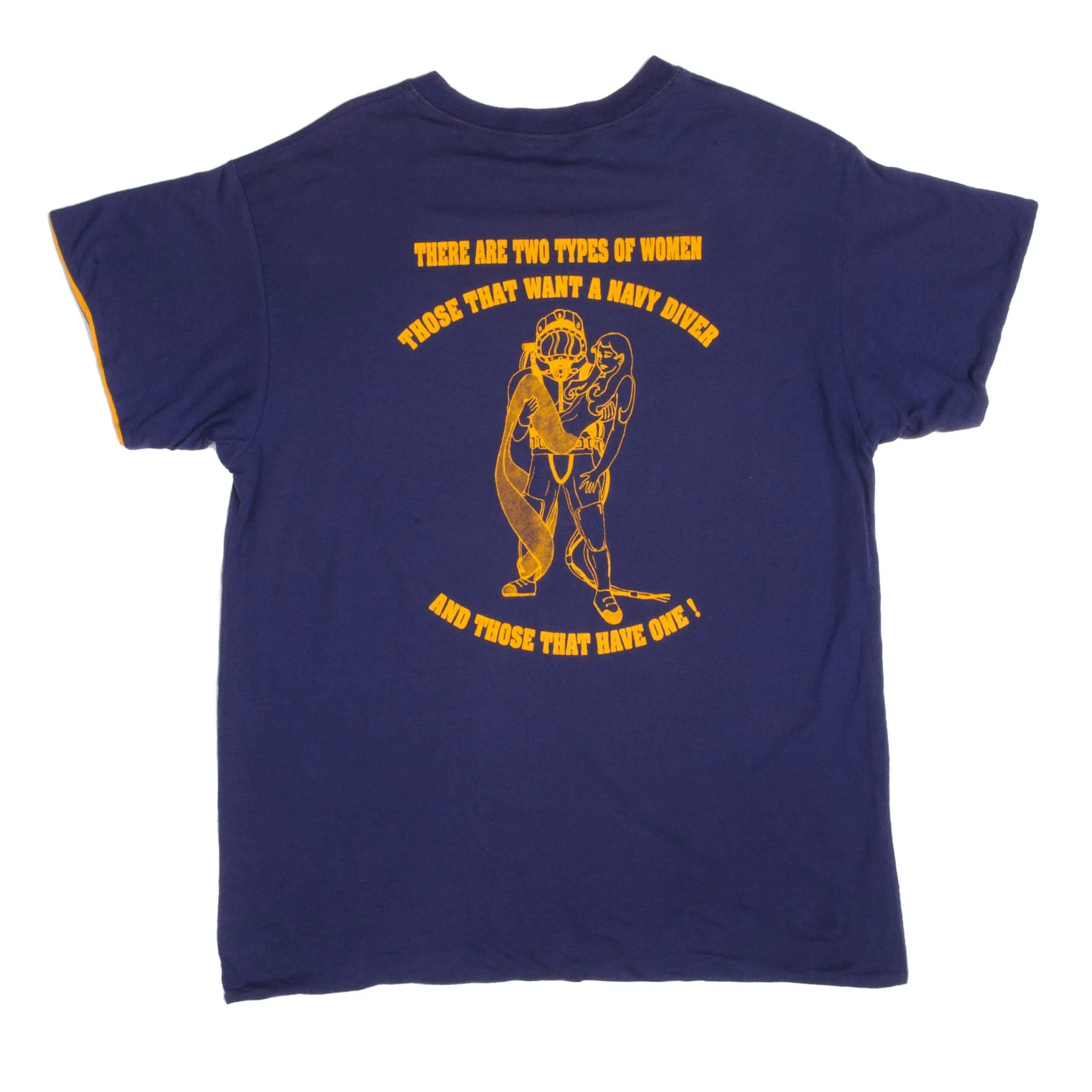 VINTAGE USN US NAVY DEEP SEA DIVERS TEE SHIRT SIZE XL