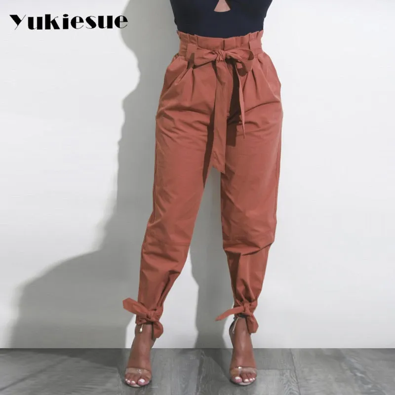 women High waist cargo pants