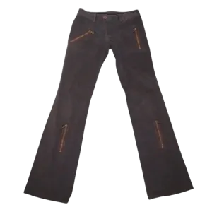 Y2K Charcoal Low Rise Cargo Pants (XS/S)
